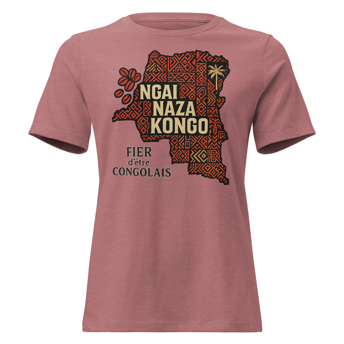 Women's Relaxed T-Shirt 🔥 Ngai Naza Kongo – Je Suis le Congo 🔥