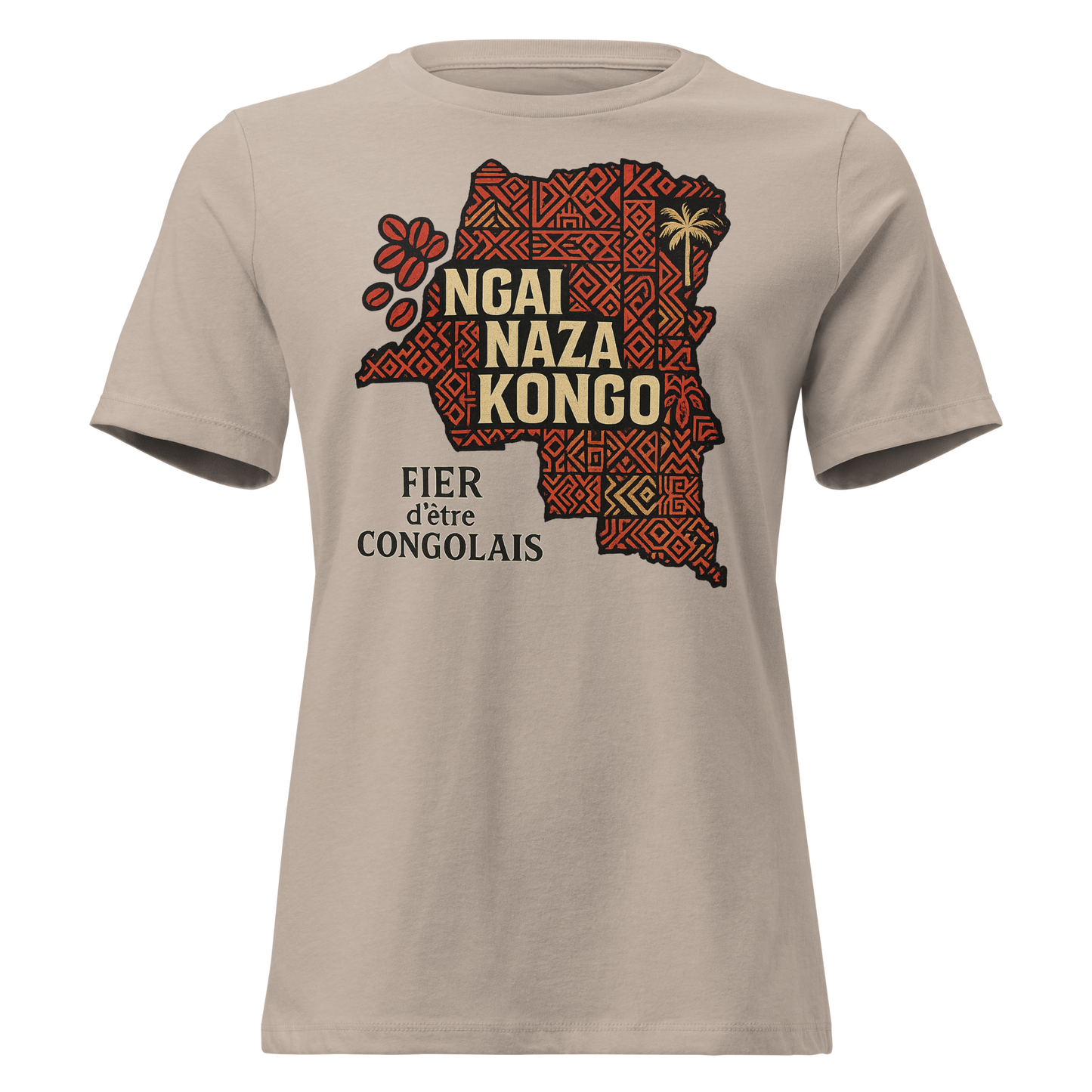 Women's Relaxed T-Shirt 🔥 Ngai Naza Kongo – Je Suis le Congo 🔥