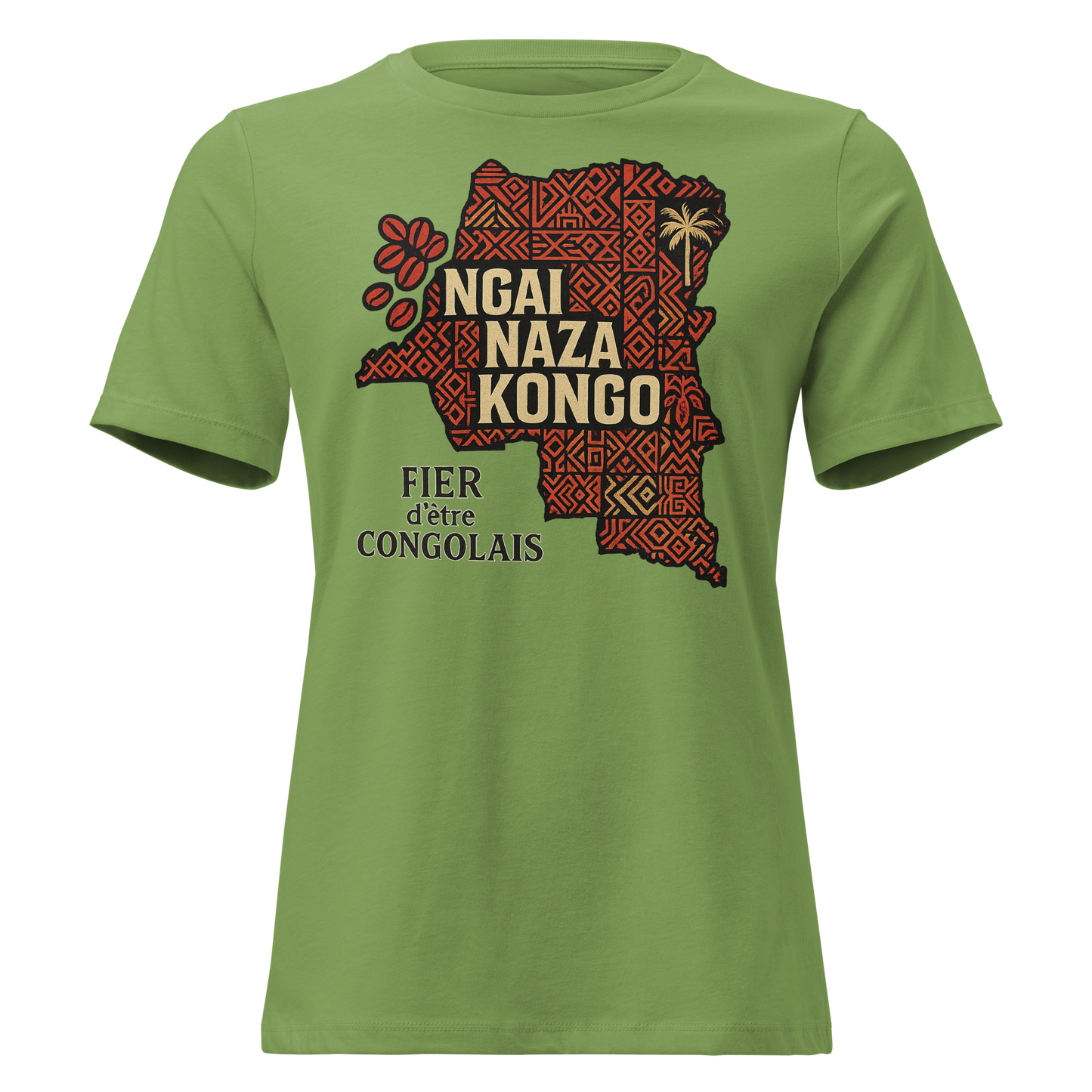 Women's Relaxed T-Shirt 🔥 Ngai Naza Kongo – Je Suis le Congo 🔥